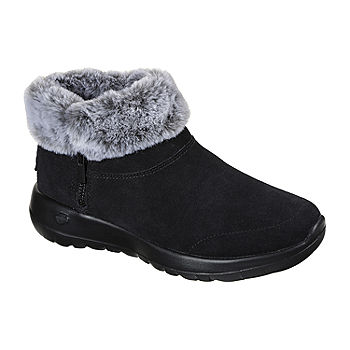 Corrupto cráneo enchufe Skechers Womens On The Go Joy Savvy Wedge Heel Booties, Color: Black Gray -  JCPenney