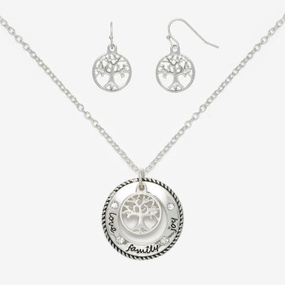 Mixit Tree Of Life Necklace & Drop Earring 2-pc. Jewelry Set