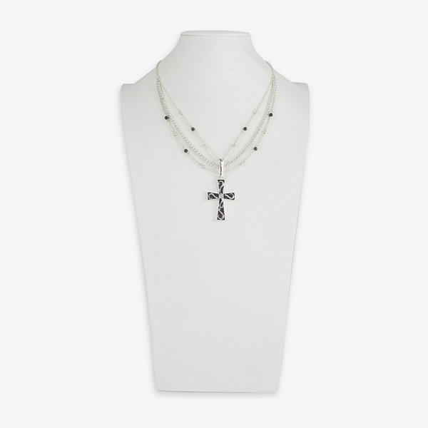 Mixit 18 Inch Link Cross Strand Necklace