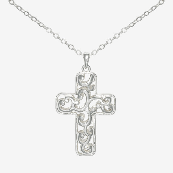Mixit Filagree 32 Inch Link Cross Strand Necklace