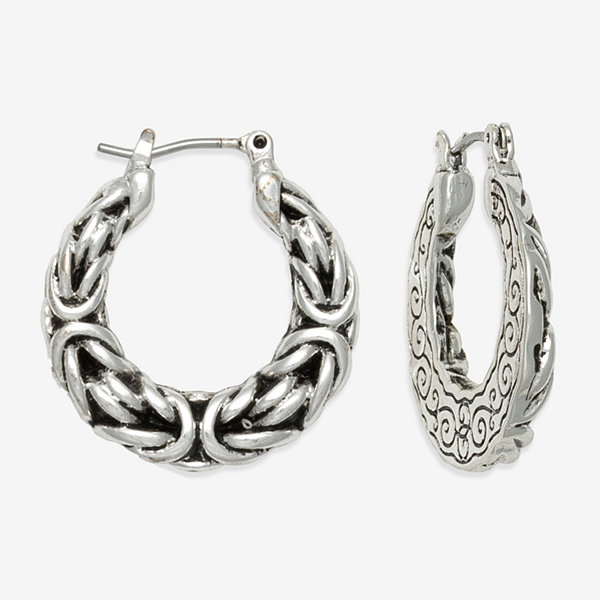 Mixit Chain Link Hoop Earrings