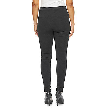 Liz Claiborne Tall Womens Mid Rise Full Length Leggings, Color: Charcoal  Heather - JCPenney