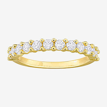 18K Yellow Pink White Gold Diamond Stackable Ring