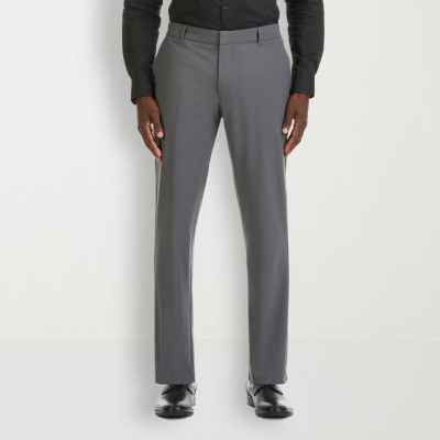 Van Heusen Essential Stretch Mens Straight Fit Flat Front Pant - JCPenney