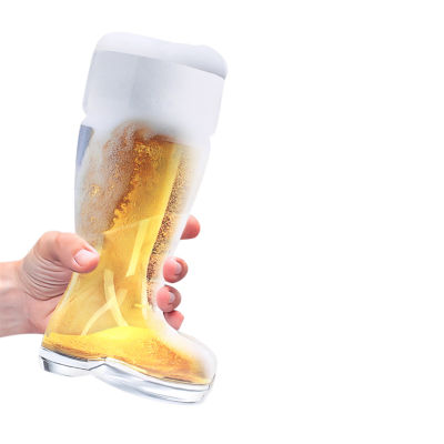 Five Oak Glass Beer Boot Mug