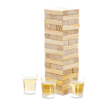 Five Oak Boozy Teetering Tower Adult Jenga, Color: Brown - JCPenney