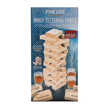 Five Oak Boozy Teetering Tower Adult Jenga