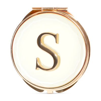 Pink Sky Monogrammed Compact Mirror