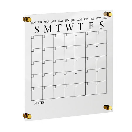 Martha Stewart Dry Erase Wall Calendar In Black