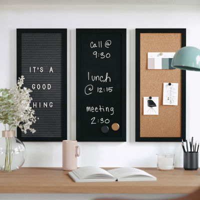 Martha Stewart Chalk/Cork/Letter Board Set