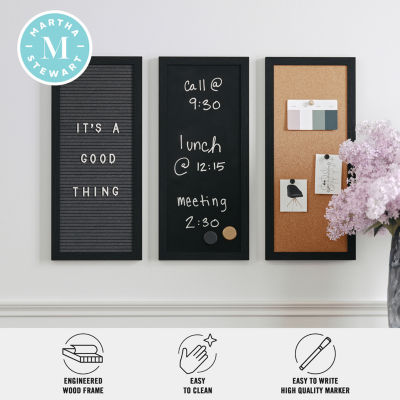 Martha Stewart Chalk/Cork/Letter Board Set