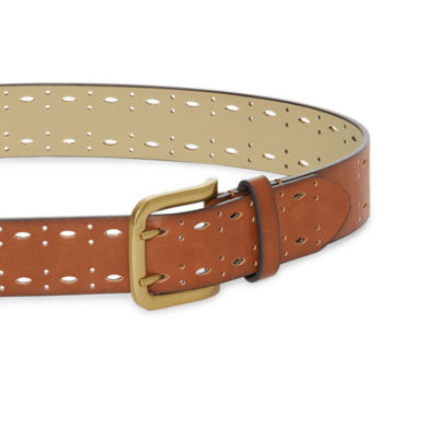 a.n.a Double Prong Edge Perforated Womens Belt