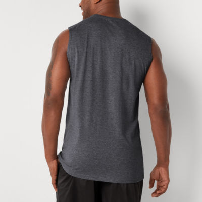Xersion Mens Gray Black Long Sleeve Training Tee Activewear T-Shirt  XX-Large 