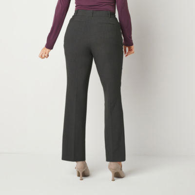 Liz Claiborne Audra Tailored Womens Curvy Fit Straight Trouser