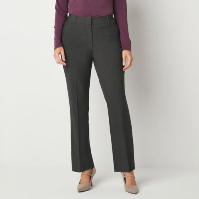 Liz Claiborne Audra Tailored Womens Curvy Fit Straight Trouser