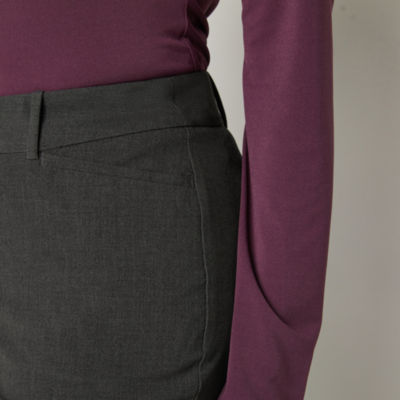 Liz Claiborne Audra Tailored Womens Curvy Fit Straight Trouser