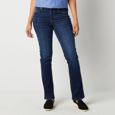 St. John's Bay Adaptive Womens Mid Rise Bootcut Jean