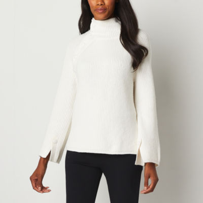 Liz Claiborne Womens High Neck Long Sleeve Pullover Sweater, Color