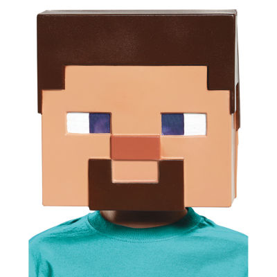 Steve Vacuform Mens Adult Mask - Minecraft