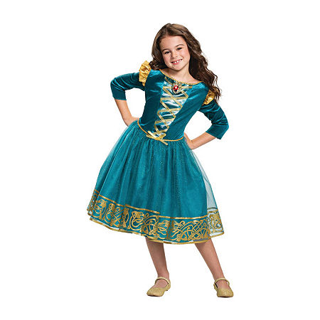 Girls Merida Classic Princess Costume, 7-8, Blue