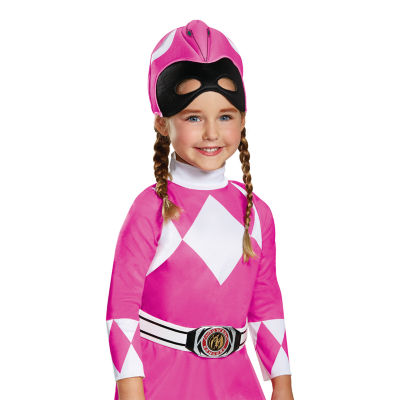 Girls Mighty Morphin Pink Classic Power Rangers Costume