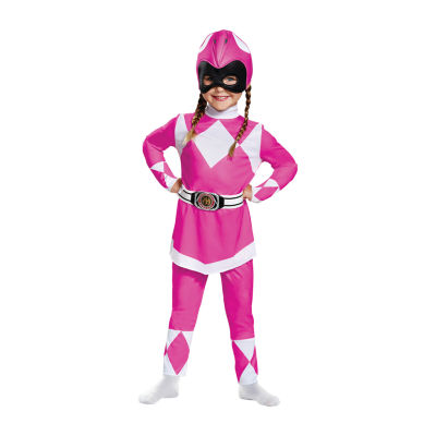 Girls Pink Ranger Classic Costume - Mighty Morphin