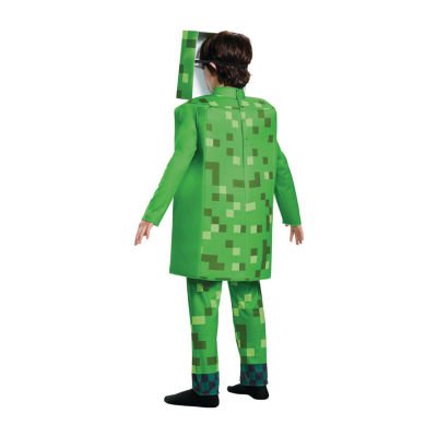 Little & Big  Boys Creeper Deluxe Minecraft Costume