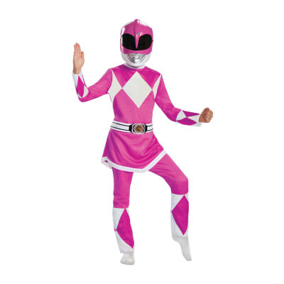 Girls Pink Ranger Deluxe Costume - Mighty Morphin