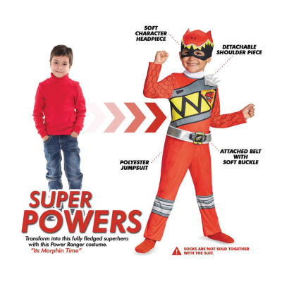 Boys Dino Charge Red Classic Costume