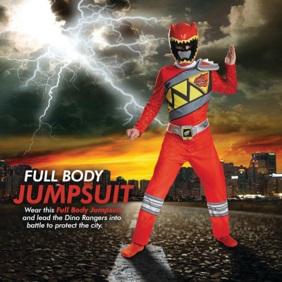 Boys Dino Charge Red Classic Costume