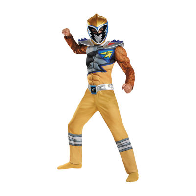 Boys Gold Ranger Classic Muscle Costume - Dino Charge