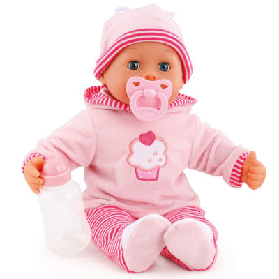 Bayer Design Pink Cupcake 24 Sounds 15 Inch Doll 3-pc. Toy Playset