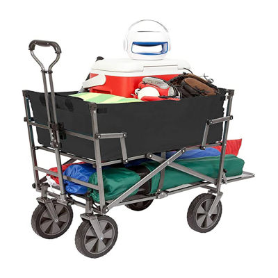 Mac Sports Sports Double Decker Black Wagon - Utility Garden Cart