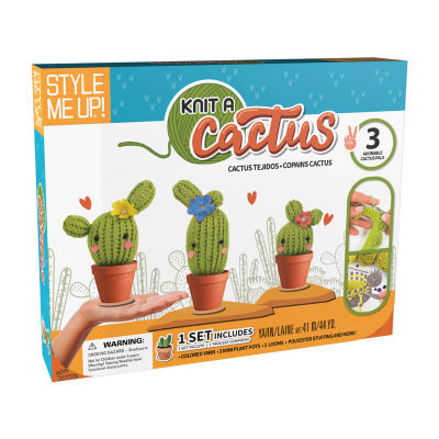Style Me Up Knit A Cactus Kit 19-pc. Knitting Kit