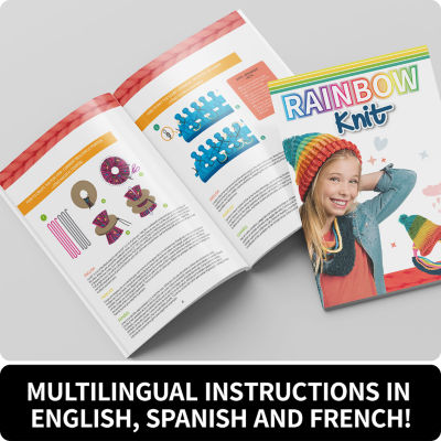 Style Me Up Rainbow Knitting Kit 9-pc. Knitting Kit