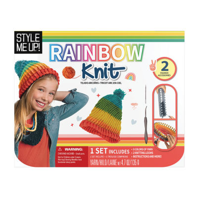 ASSTD NATIONAL BRAND Style Me Up Rainbow Knitting Kit