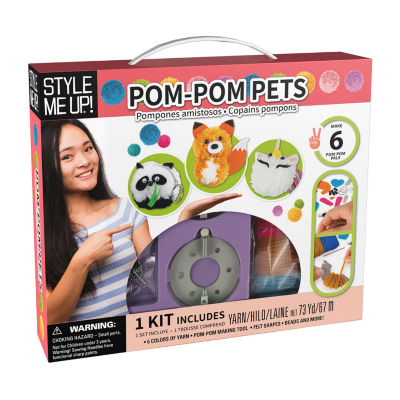 Style Me Up Pom Pom Pets - Kids Yarn Crafting Kit Craft Kit