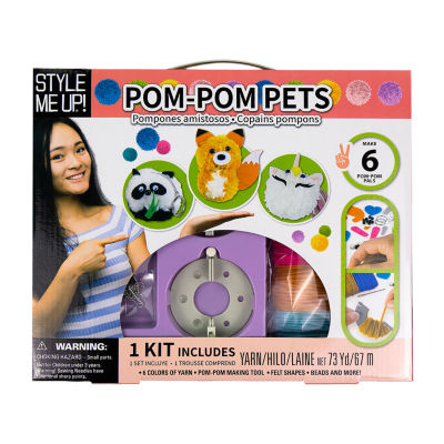 Style Me Up Pom Pom Pets - Kids Yarn Crafting Kit Kids Craft Kit