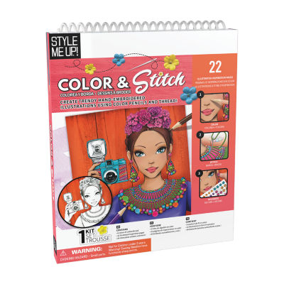 Style Me Up Color & Stitch Kids Art Kit
