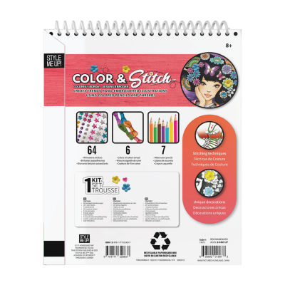 Style Me Up Color & Stitch Kids Art Kit