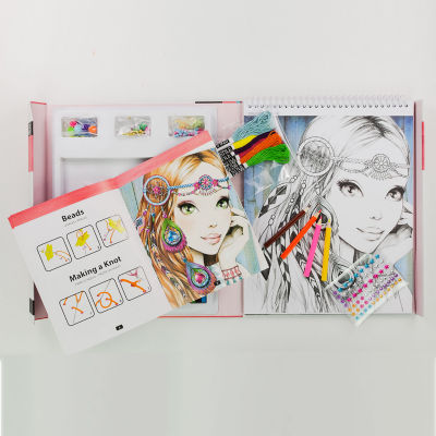 ASSTD NATIONAL BRAND Style Me Up Color & Stitch Kids Art Kit
