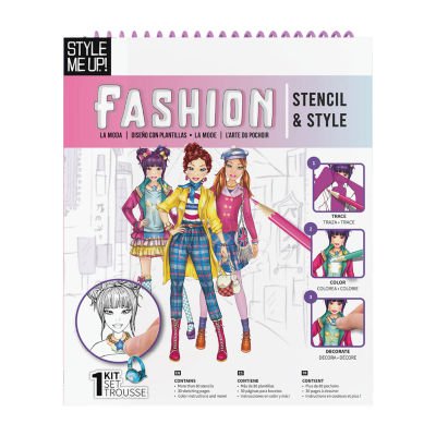 Style Me Up Fashion Stencil & Style Kids Art Kit