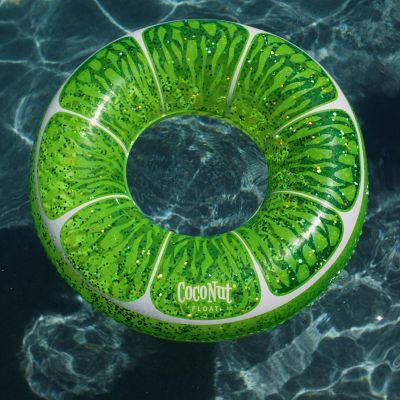 Coconut Float Lime Green Glitter Water Accessory Pool Floats