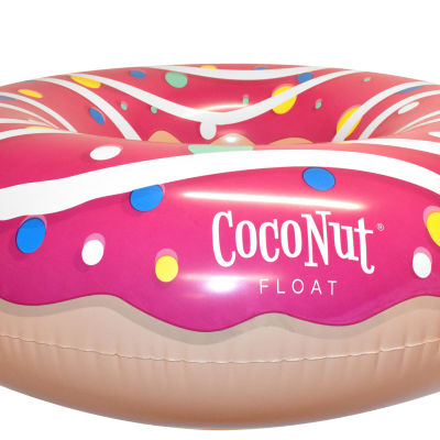 Coconut Float Pink Sprinkled & Glazed Donut Pool Float