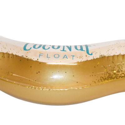 Coconut Float Gold Glitter Heart Pool Floats