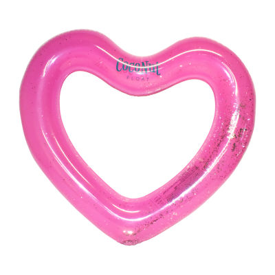 Coconut Float Pink Glitter Heart Pool Floats