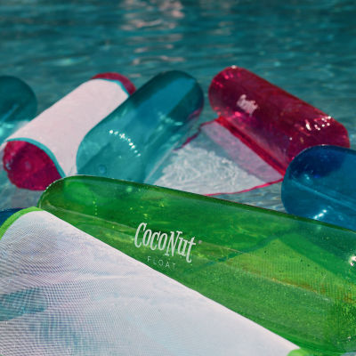 Coconut Float Pink Glitter Hammock Lounger Pool Float