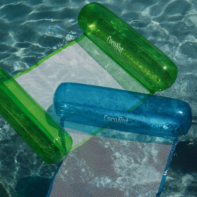 Coconut Float Green Glitter Hammock Pool Lounger Pool Float