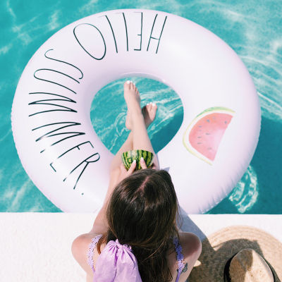 Rae Dunn Hello Summer Ring Coconut Float Pool Float