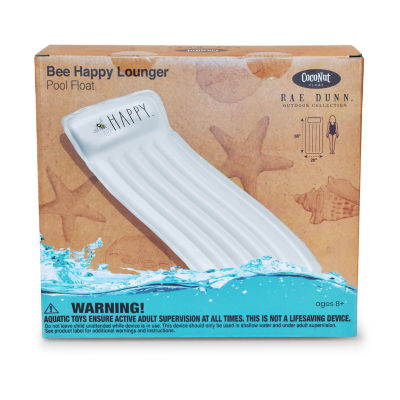 Rae Dunn Bee Happy Lounger Pool Float